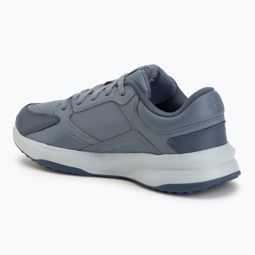 Кроссовки тренировочные Under Armour Edge Leather gravel/blue fog/blackout navy