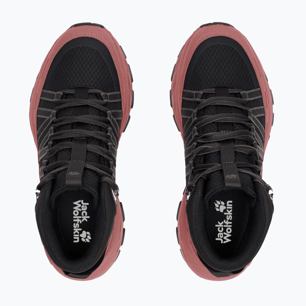 Кроссовки женские Jack Wolfskin Wild Hike Texapore Mid mineral red