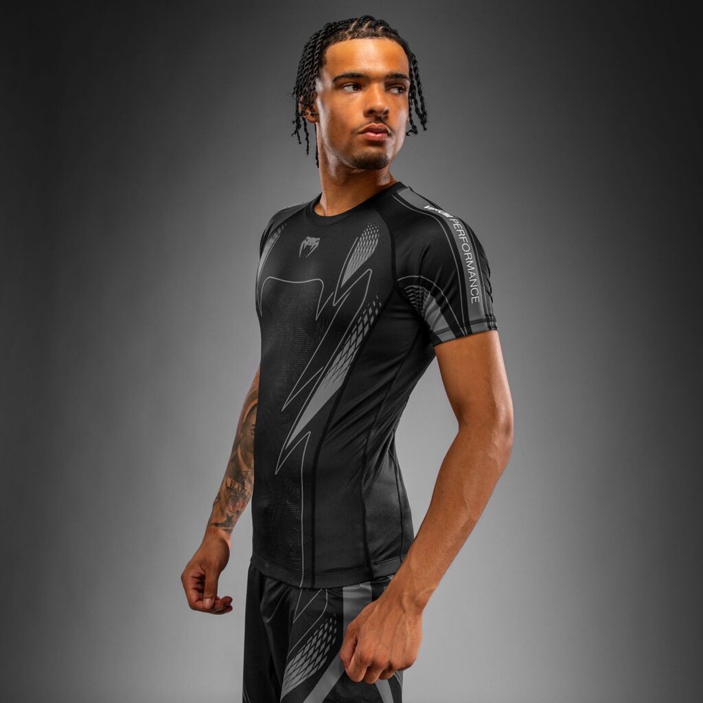 Рашгард Venum Amazonia Reborn Short Sleeve - Black/Grey