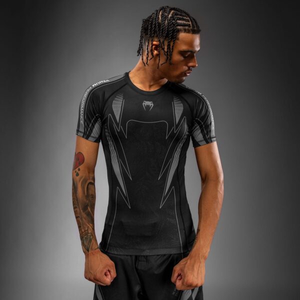 Рашгард Venum Amazonia Reborn Short Sleeve - Black/Grey