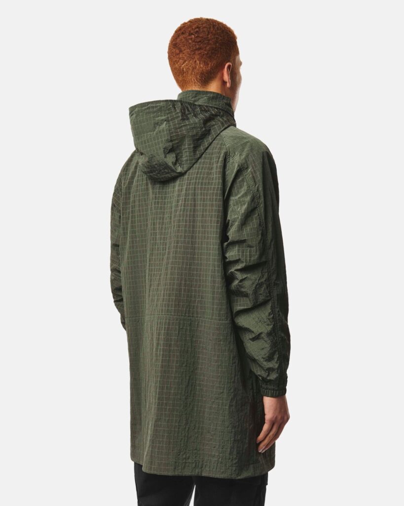 Куртка Weekend Offender Weekend Offender Algiers Longline Mac Black Forest Green