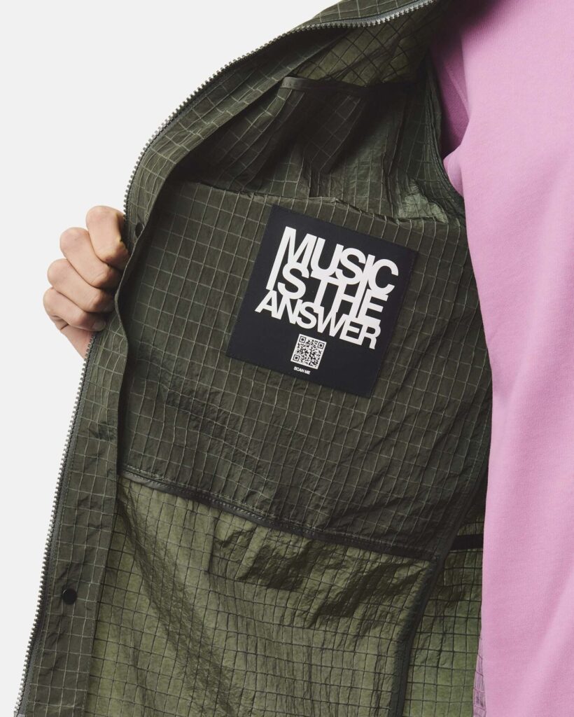 Куртка Weekend Offender Weekend Offender Algiers Longline Mac Black Forest Green