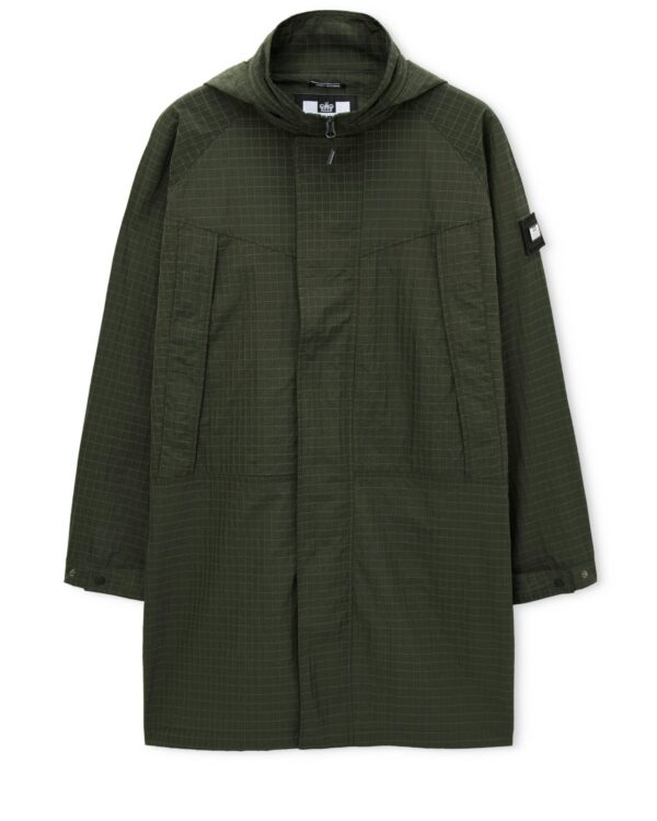 Куртка Weekend Offender Weekend Offender Algiers Longline Mac Black Forest Green