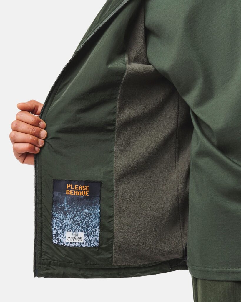 Куртка Weekend Offender Weekend Offender Technician Fleece Lined Black Forest Green