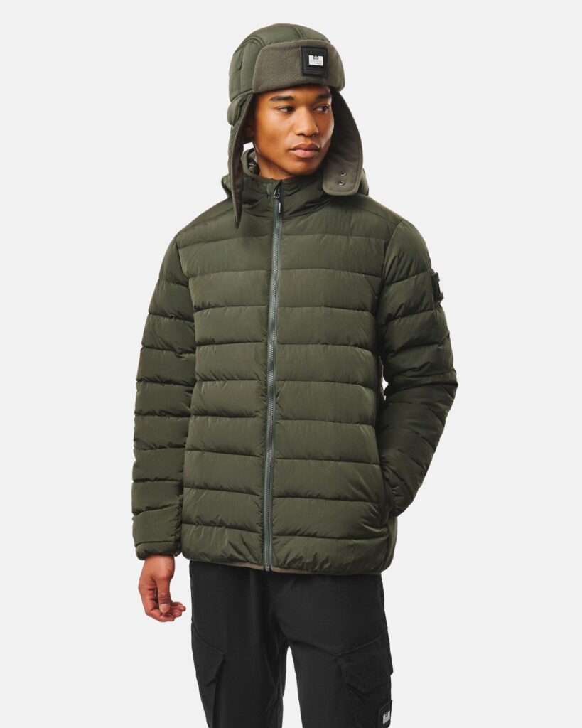 Куртка Weekend Offender Weekend Offender La Guardia Puffer Black Forest Green