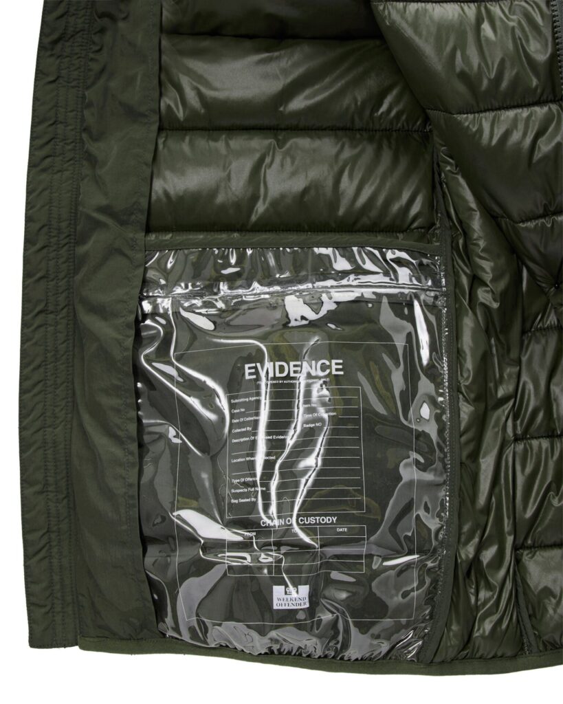 Куртка Weekend Offender Weekend Offender La Guardia Puffer Black Forest Green