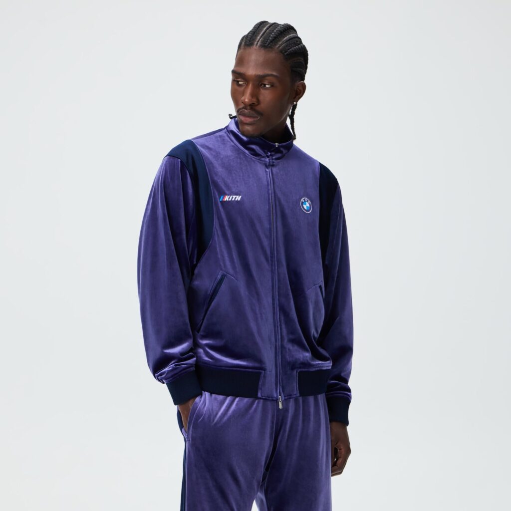 Куртка Kith for BMW Velvet Rui Track - Techno Violet