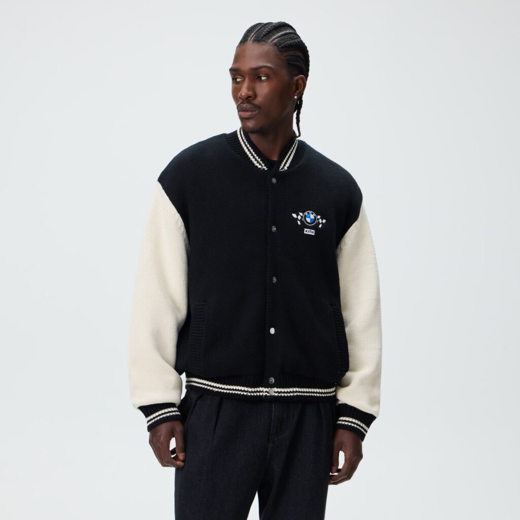 Куртка Kith for BMW Porter Knit Varsity - Black