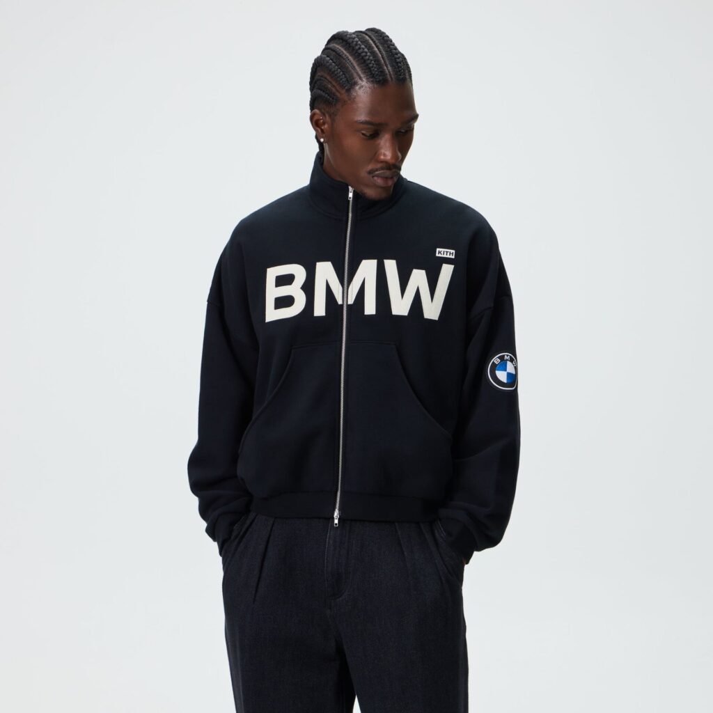 Свитшот Kith for BMW Braxton Track Zip - Black