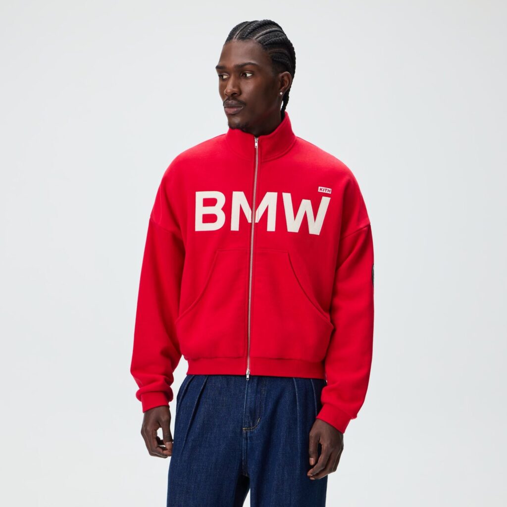 Куртка Kith for BMW Braxton Track Zip - Cinnabar