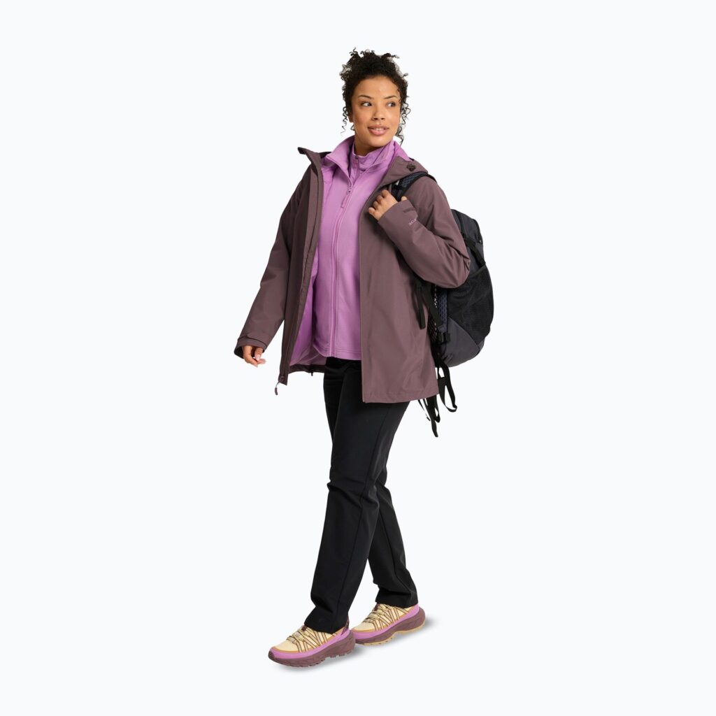Куртка женская Jack Wolfskin Moonrise 2 3IN1 sheer plum