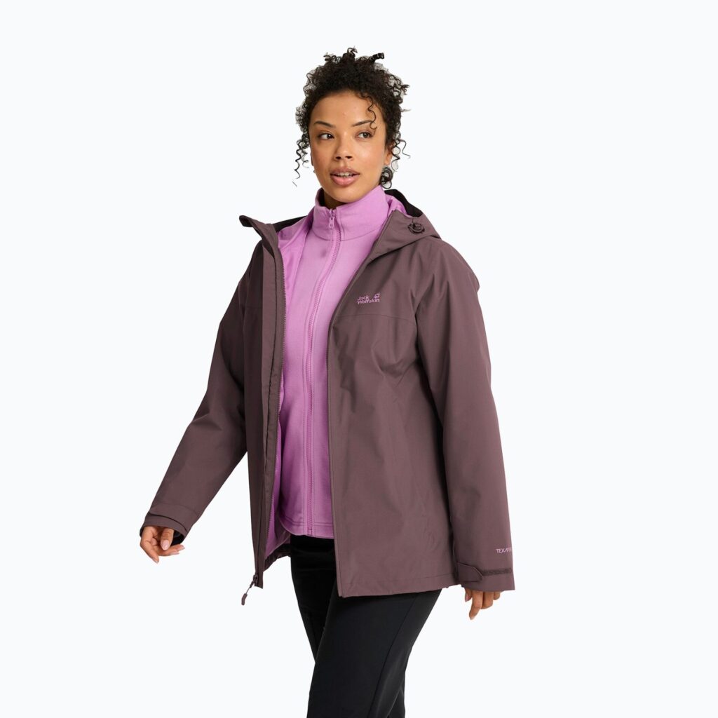 Куртка женская Jack Wolfskin Moonrise 2 3IN1 sheer plum
