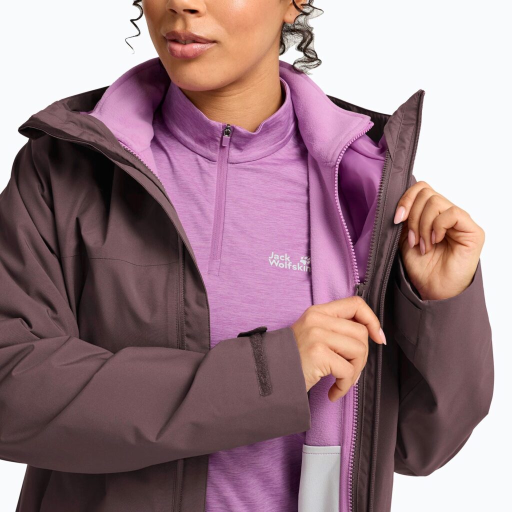 Куртка женская Jack Wolfskin Moonrise 2 3IN1 sheer plum