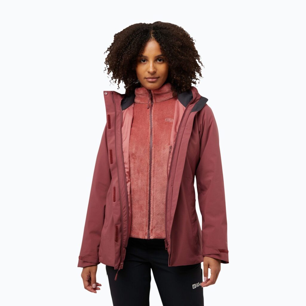 Куртка женская Jack Wolfskin Rotwand 3In1 red ochre