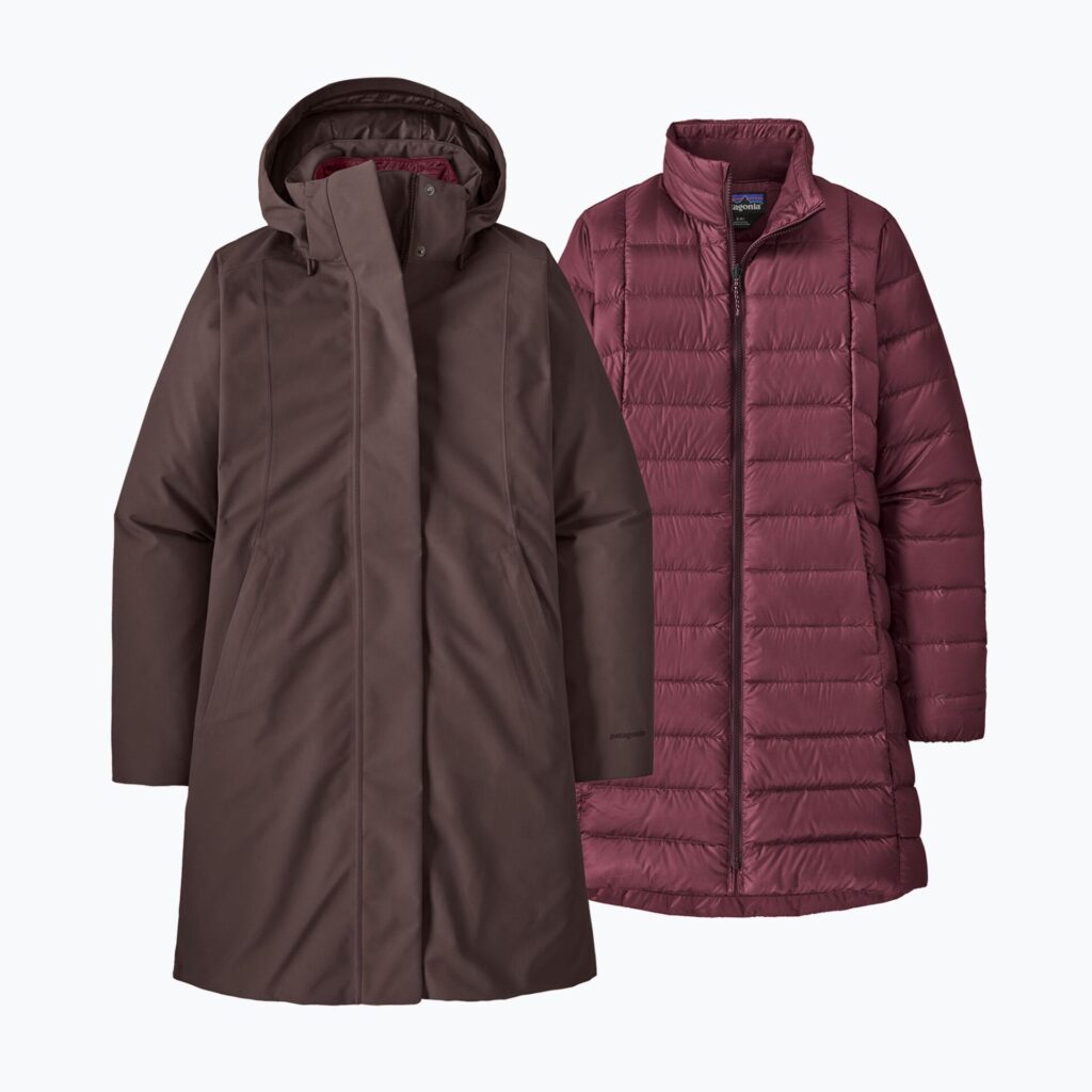 Куртка женская Patagonia Tres 3-in-1 Parka den brown