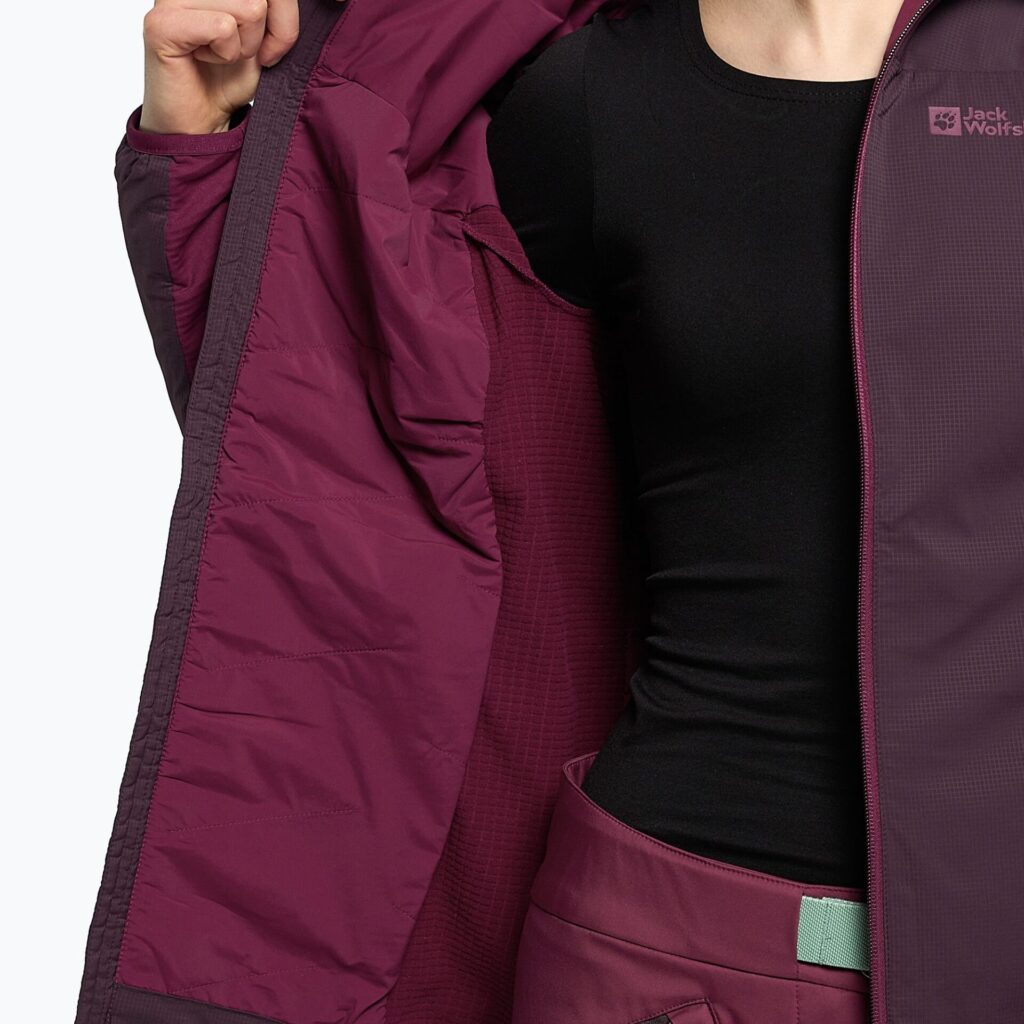 Куртка женская Jack Wolfskin Alpspitze Ins Hoody grapevine