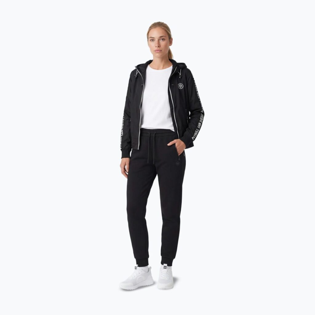 Куртка женская Pitbull Aaricia Stripes Nylon Hooded black