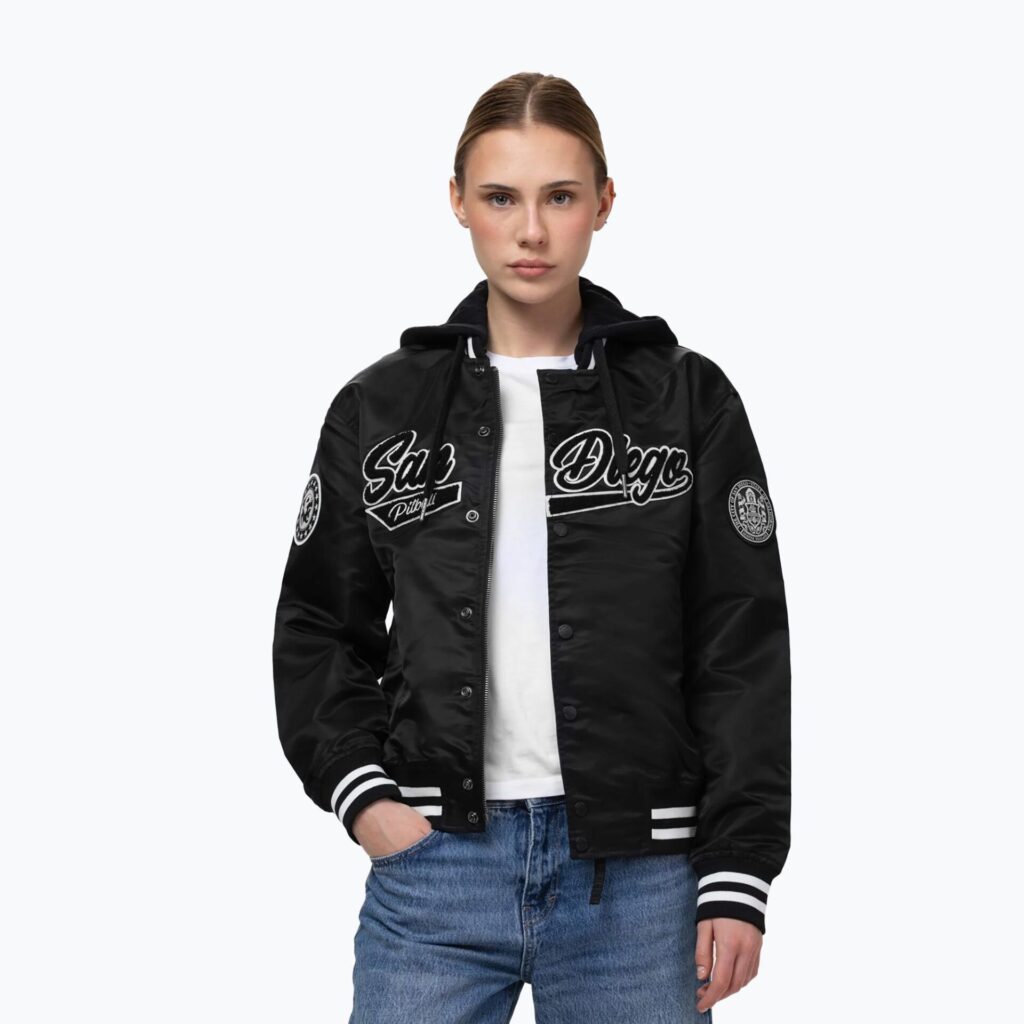 Куртка женская Pitbull Angela San Diego Hooded Varsity black