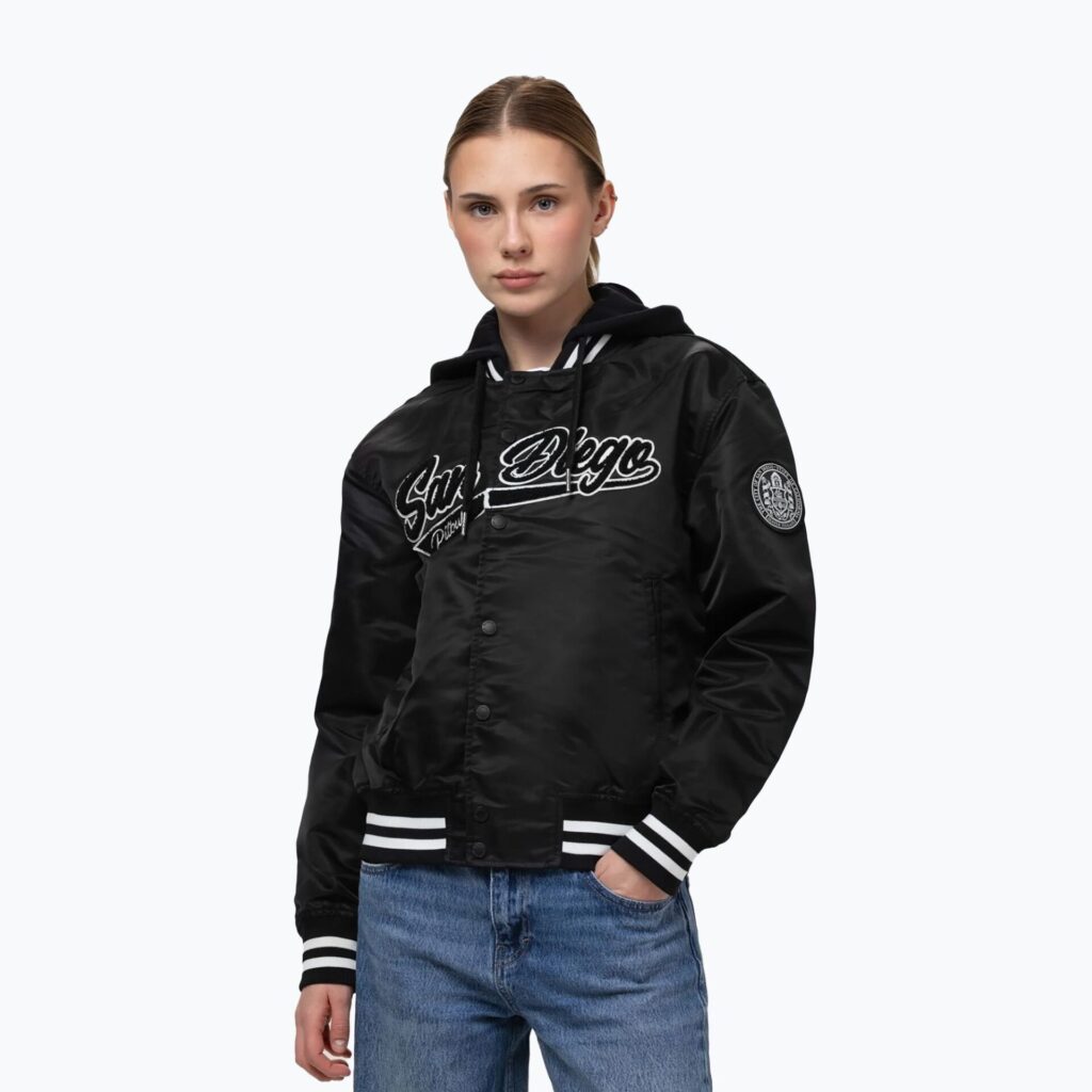 Куртка женская Pitbull Angela San Diego Hooded Varsity black
