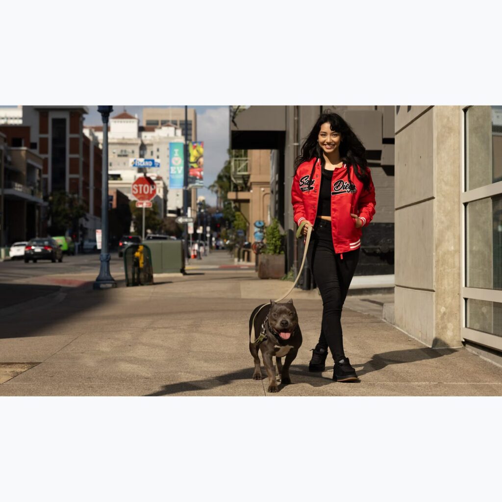 Куртка женская Pitbull Angela San Diego Hooded Varsity fluo/red