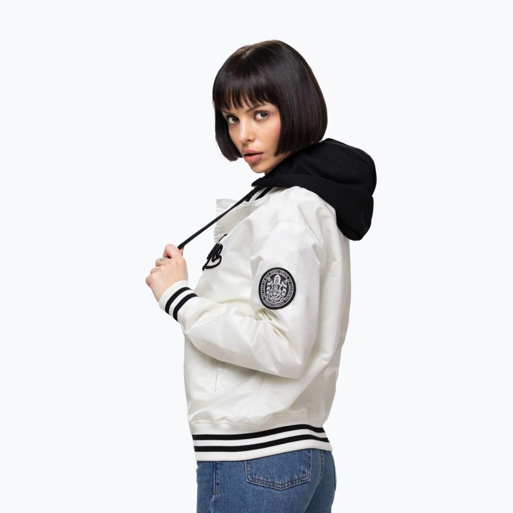 Куртка женская Pitbull Angela San Diego Hooded Varsity off white