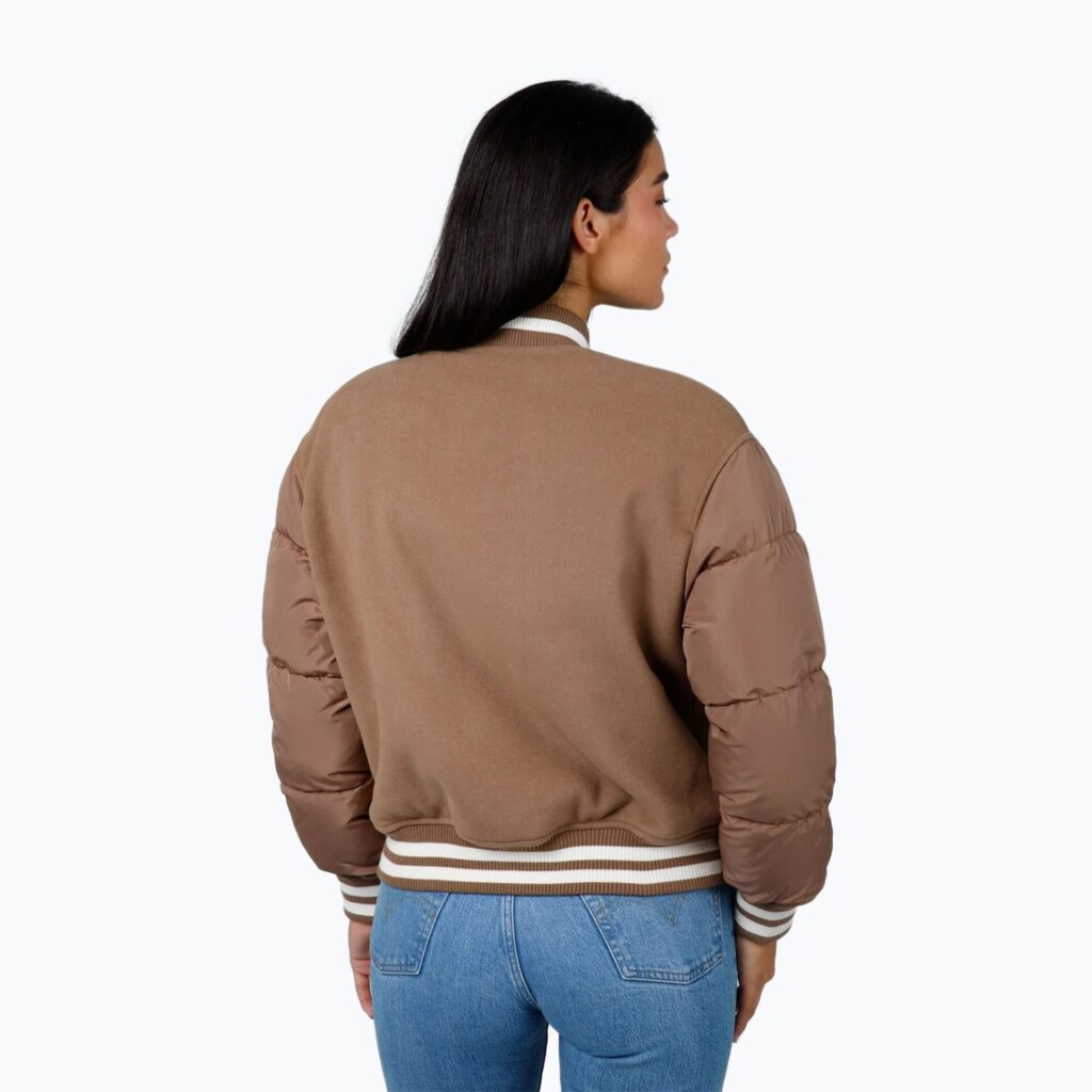 Куртка женская Pitbull Buena Quilted Varsity brown