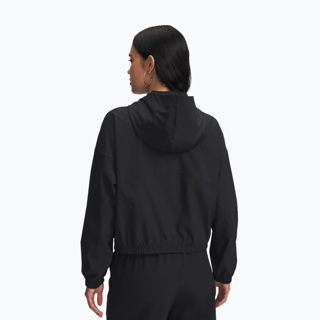 Куртка женская Under Armour Rival Woven Hoody black/black/white