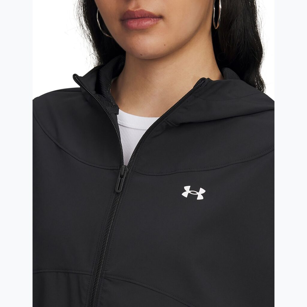 Куртка женская Under Armour Rival Woven Hoody black/black/white