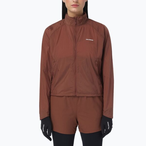 Женская куртка для бега Salomon Shakeout Fly burnt umber