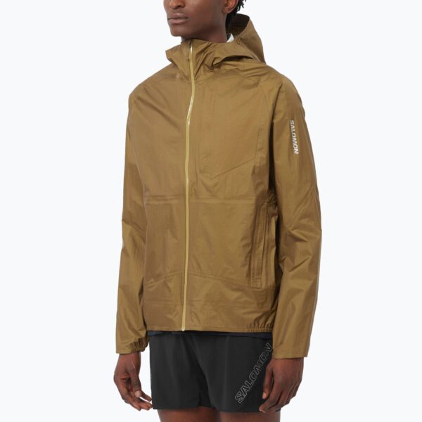 Мужская куртка для бегаSalomon Bonatti Waterproof brilliant olive