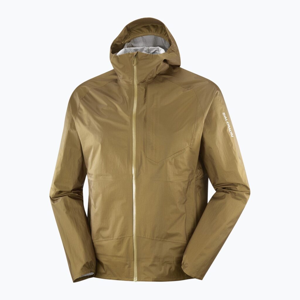 Мужская куртка для бегаSalomon Bonatti Waterproof brilliant olive