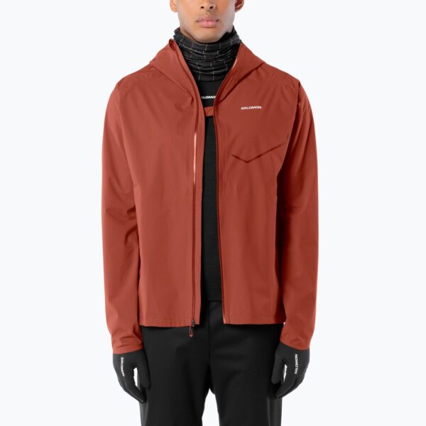 Мужская куртка для бегаSalomon Bonatti Waterproof burnt umber