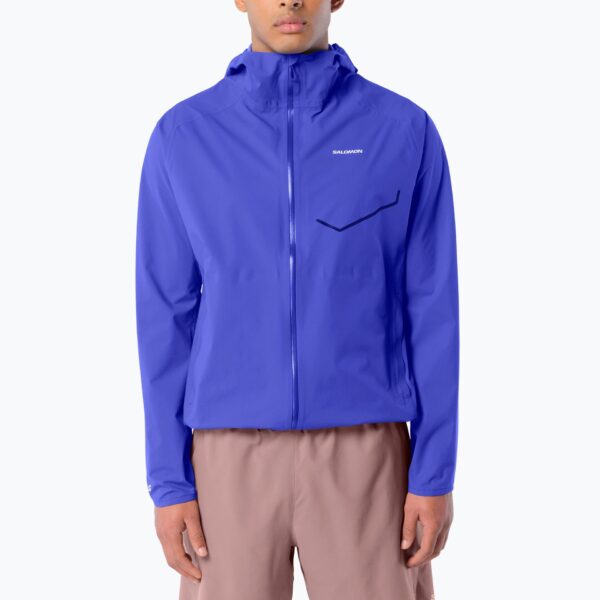 Мужская куртка для бегаSalomon Bonatti Waterproof clematis blue