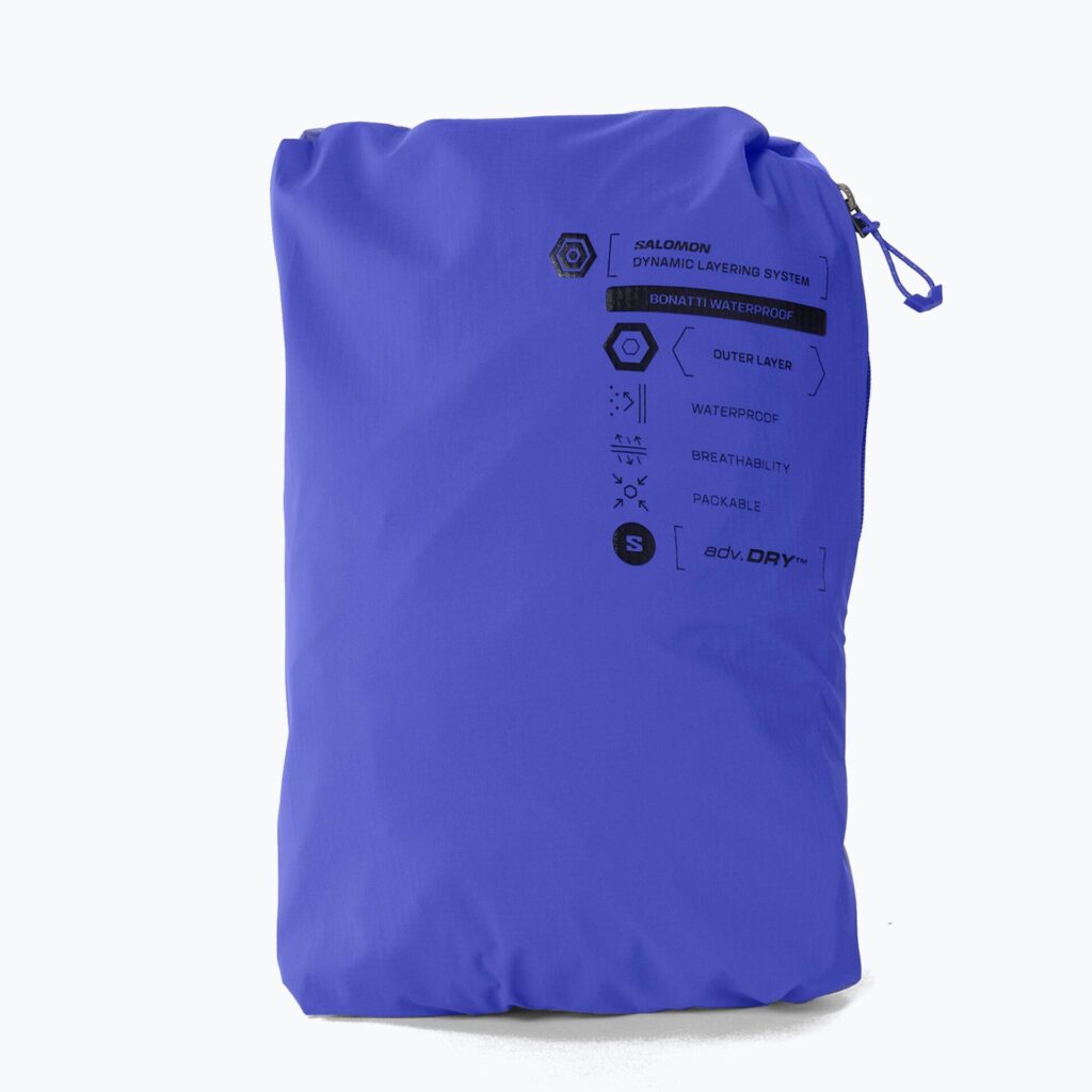 Мужская куртка для бегаSalomon Bonatti Waterproof clematis blue