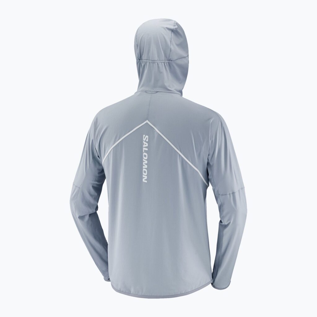 Мужская куртка для бегаSalomon Sense Aero Hybrid Half Zip Hooded trade winds