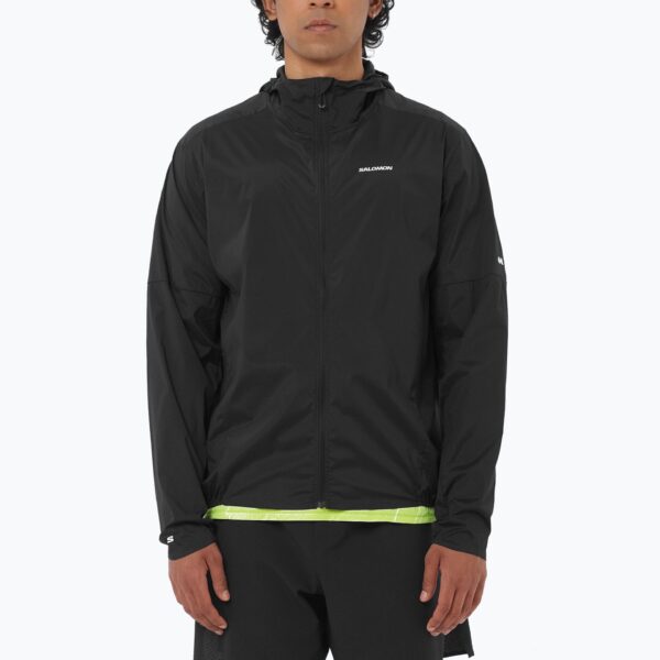 Мужская куртка для бегаSalomon Sense Aero Wind black