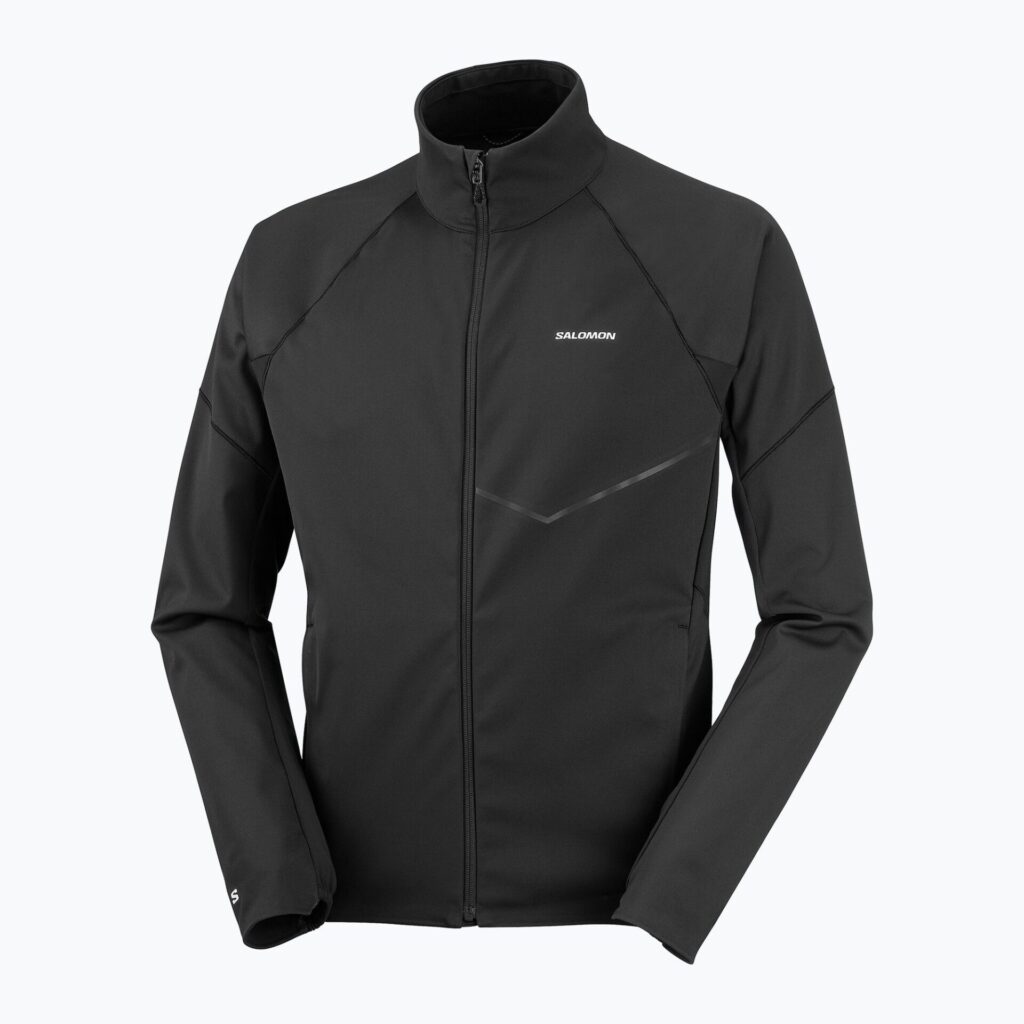 Куртка мужская для бега Salomon Sense Softshell deep black