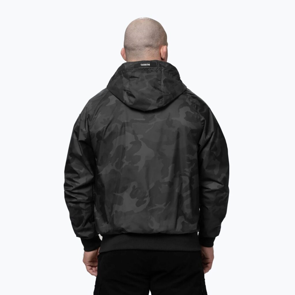 Куртка мужская Pitbull Athletic Logo Nylon Hooded black