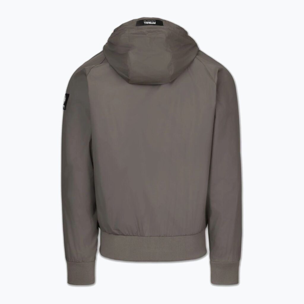 Куртка мужская Pitbull Athletic Logo Nylon Hooded taupe