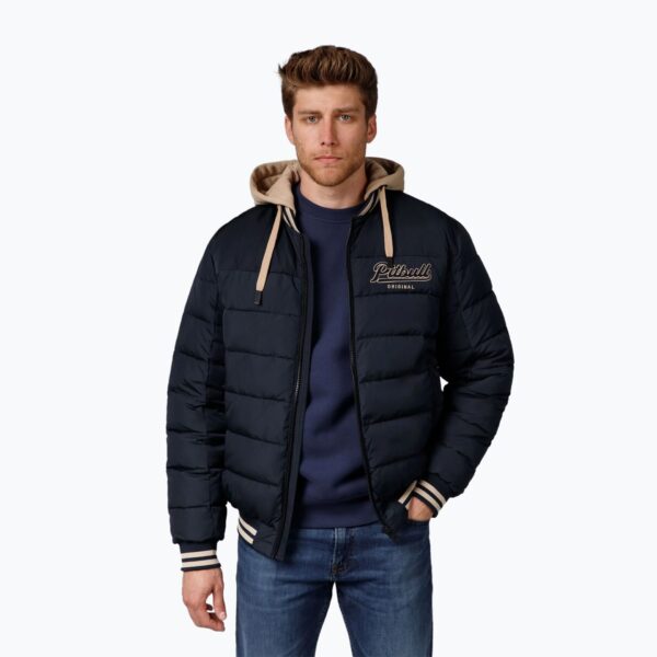 Куртка мужская Pitbull Hidden Quilted Hooded dark navy/beige