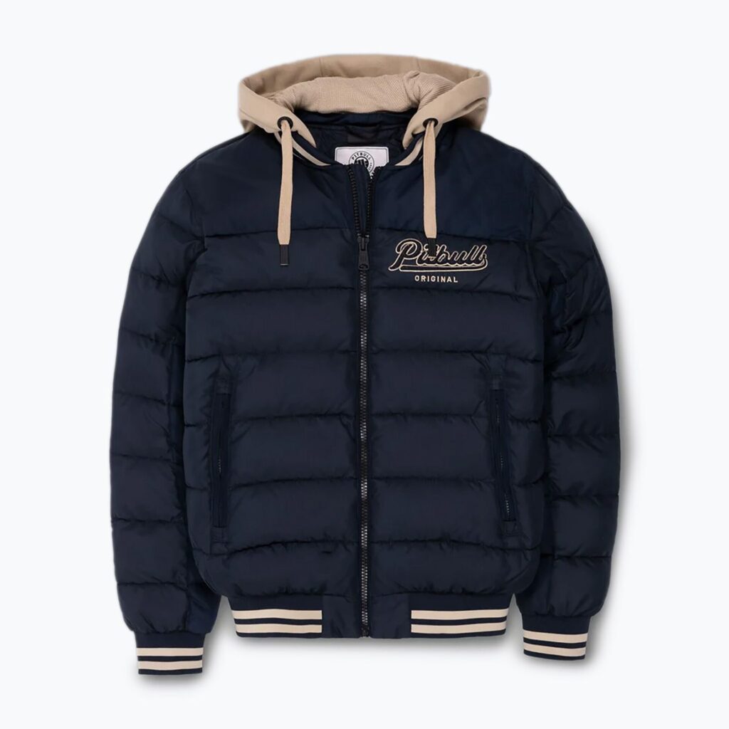 Куртка мужская Pitbull Hidden Quilted Hooded dark navy/beige