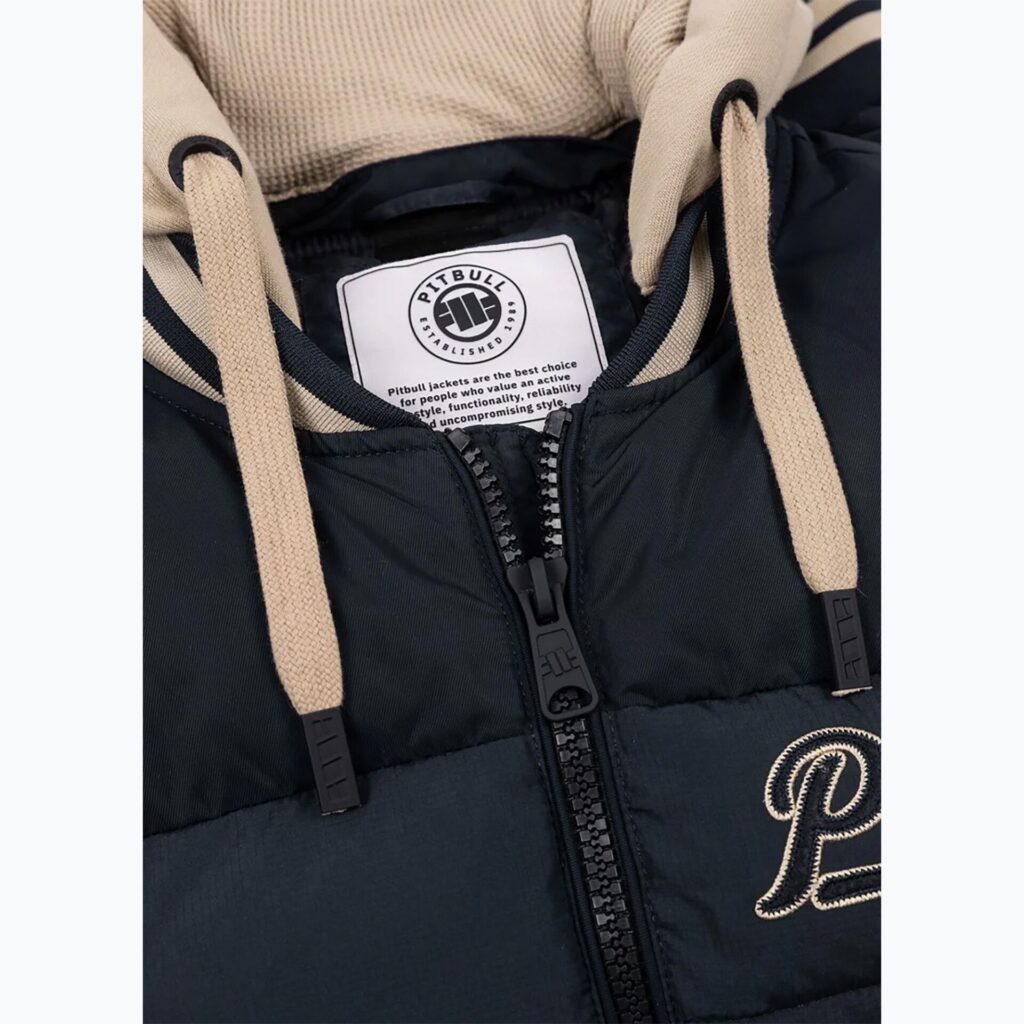Куртка мужская Pitbull Hidden Quilted Hooded dark navy/beige