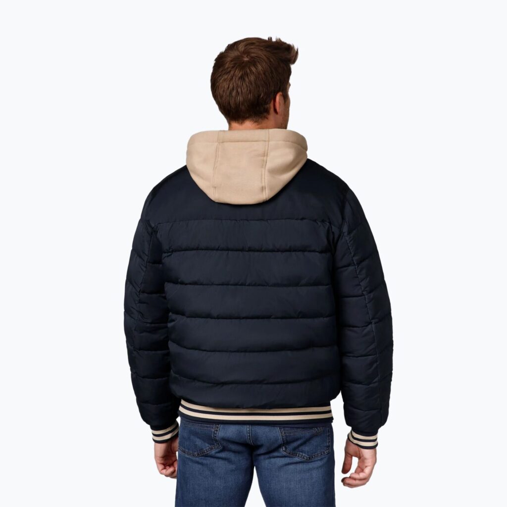Куртка мужская Pitbull Hidden Quilted Hooded dark navy/beige