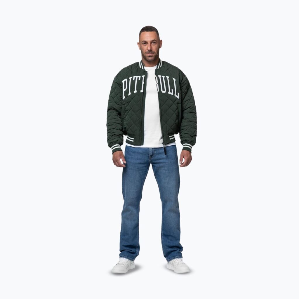Куртка мужская Pitbull Jupiter Padded Baseball dark green
