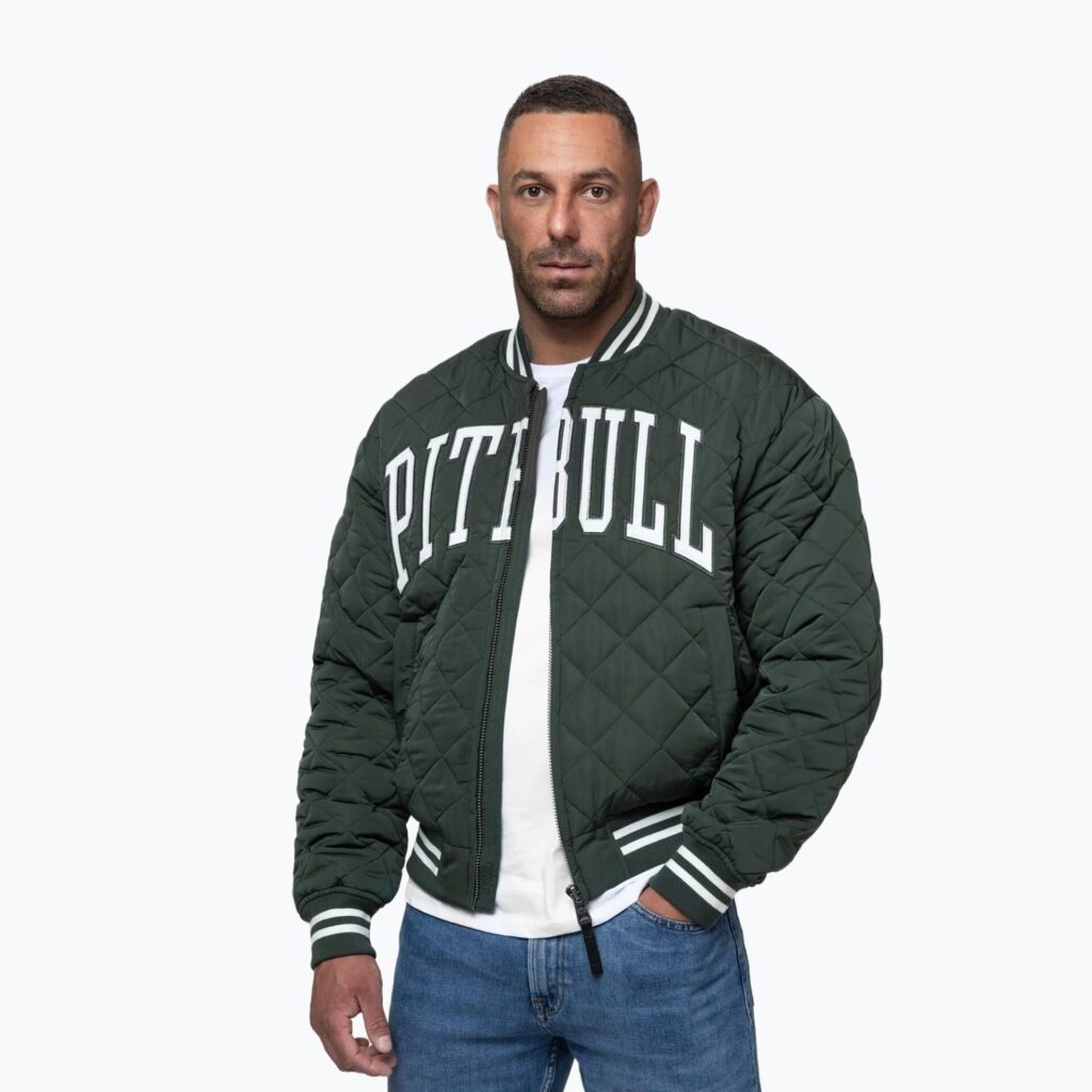 Куртка мужская Pitbull Jupiter Padded Baseball dark green