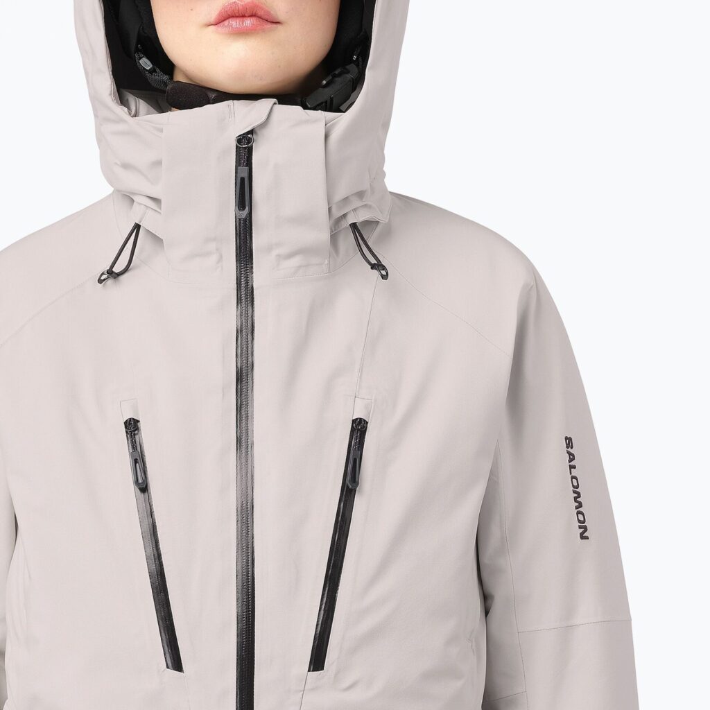 Женская лыжная куртка Salomon Brilliant 2.0 silver cloud
