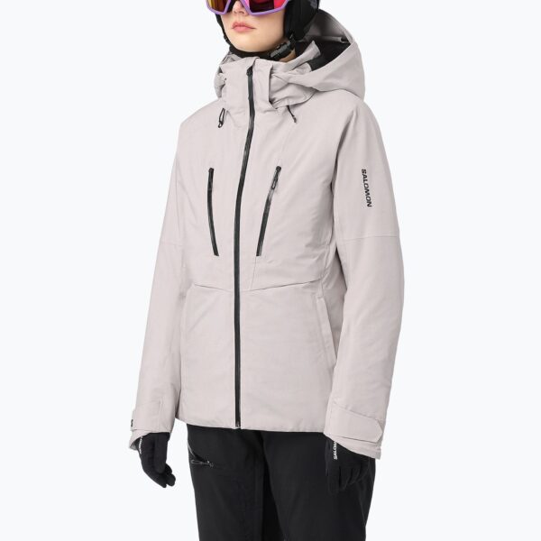 Женская лыжная куртка Salomon Brilliant 2.0 silver cloud