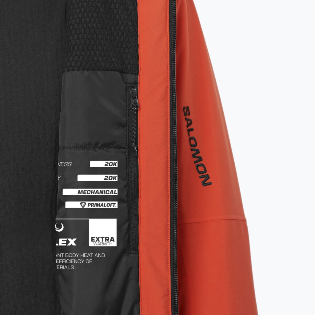 Мужская лыжная куртка Salomon Brilliant 2.0 cherry tomato