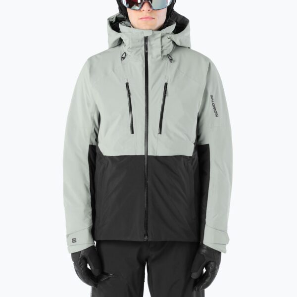 Мужская лыжная куртка Salomon Brilliant 2.0 wrought iron/deep black