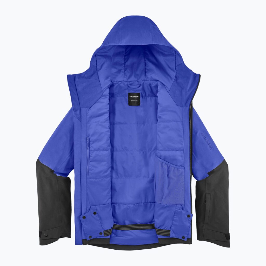 Мужская лыжная куртка Salomon Highland clematis blue/deep black